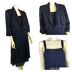 R & M Richard’s ladies pleated dress & matching Bolero size 18 W